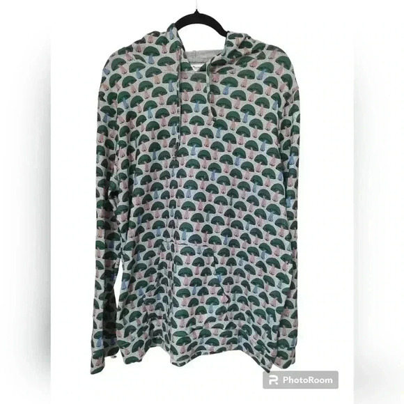 L.A. SOUL ATTIC SALT GREEN MUSHROOM GRAY HOODIE  SIZE 2XL - Picture 3 of 4